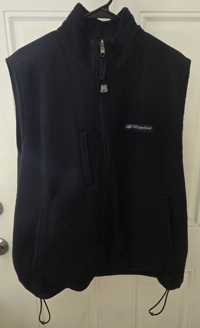 U.S. Expedition Vintage 1994 Double Side Vest Black Sz M